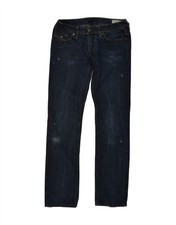 Jeans DIESEL donna slim W27 L32 blu navy cotone AY19