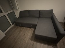 IKEA FRIHETEN Faltbar Eckbettsofa mit Bettkasten, "Skiftebo dunkelgrau"