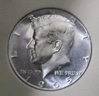 1965 SMS 40% SILVER KENNEDY HALF DOLLAR Uncirculated US 50c Coin JFK