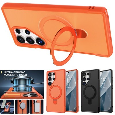 For Samsung Galaxy S24/Plus/S23 Ultra Case Hybrid Magnetic Ring Kickstand Cover