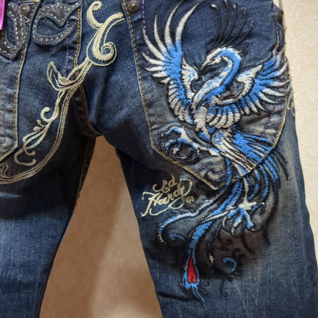 Ed Hardy×Red Pepper デニム size25 Vintage Ed Hardy Red Pepper Jeans Sizing: Waist 34” | Depop
