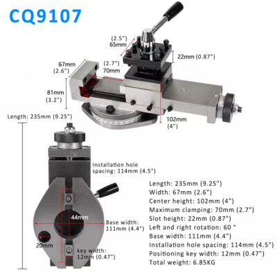 JY290VF JY300 AT300 CQ9107 CQB9111 Quick Change Bench Lathe Posts ...