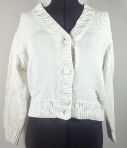 white cotton cardigan