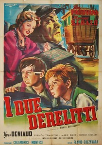 manifesto 4F film I DUE DERELITTI Lea Padovani Massimo Serato Enzo