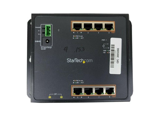 STARTECH.COM IES101GP2SFW 8 Port POE+ Plus 2 Gigabit Ethernet managed Switch - Picture 3 of 7