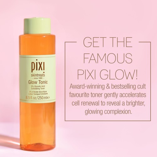 PIXI Skintreats Glow Tonic 5% Glycolic Acid Exfoliating Toner 250ml - Picture 5 of 10