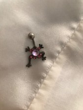 Marinebauch Chirurgenstahl gemmed Froschstab