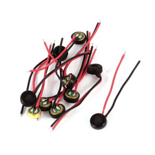 Dual Wire Leads Electret Condenser Microphone Pick-Up 4Mm X 2Mm Pack of 10 
