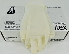 Colonial Scientific 100 Large Latex Powered Gloves