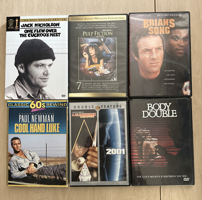 LOT Of 6 Critically Acclaimed DVDs VG+ Pulp Fiction A Clockwork Orange (S1)