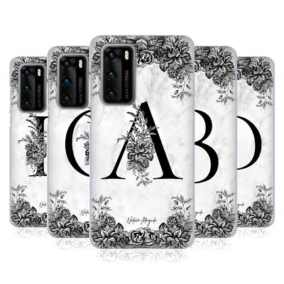 OFFICIAL NATURE MAGICK B&W MARBLE MONOGRAM 1 SOFT GEL CASE FOR HUAWEI PHONES 4