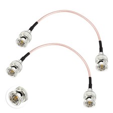 2Pack SDI Cable BNC Male to Male 75 Ohm RG179 15cm for HD SDI Camera Converter