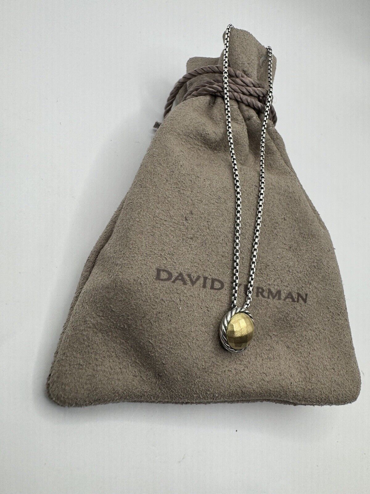David Yurman Petit Chatelaine Neckalce 18k Gold &… - image 3