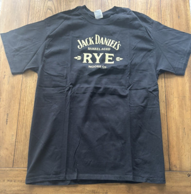 Jack Daniel s Barrel Aged Rye Logo 100% Cotton Port & Co. T-Shirt Men s Size L