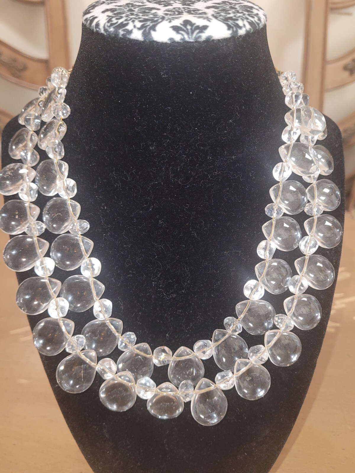Statement Custom Made Crystal Necklace - image 2