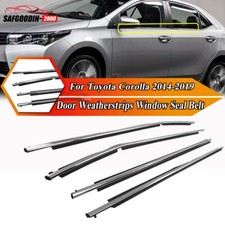 Kit de molduras de ventana de 4 piezas para Toyota Corolla 2014-2019 cinturón de sellado de ventana de puerta