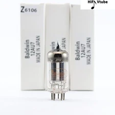 JAPAN Baldwin 12AU7 ECC82 5814A A TUBE Ring Getter Rib Plate