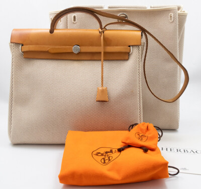 HERMES HERBAG CABAS TASCHE TOILE H AKTENTASCHE BRIEFCASE KELLY