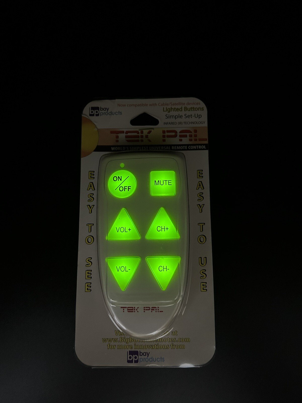 HY-TEK Tek Pal Remote Large Big Button Lighted Easy To Use/Easy To See New!!!