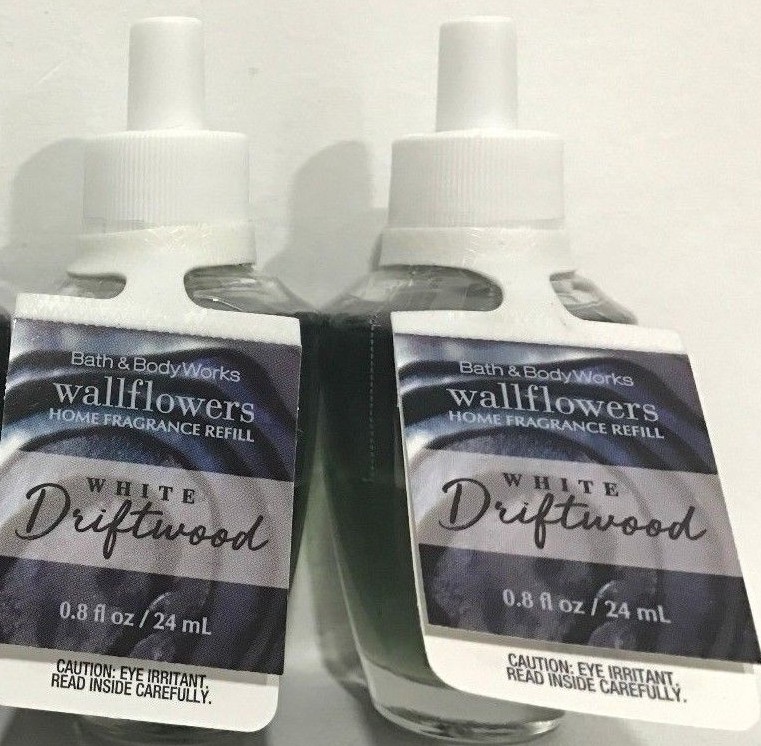 2 BATH & BODY WORKS WHITE DRIFTWOOD WALLFLOWER FRAGRANCE REFILL BULB