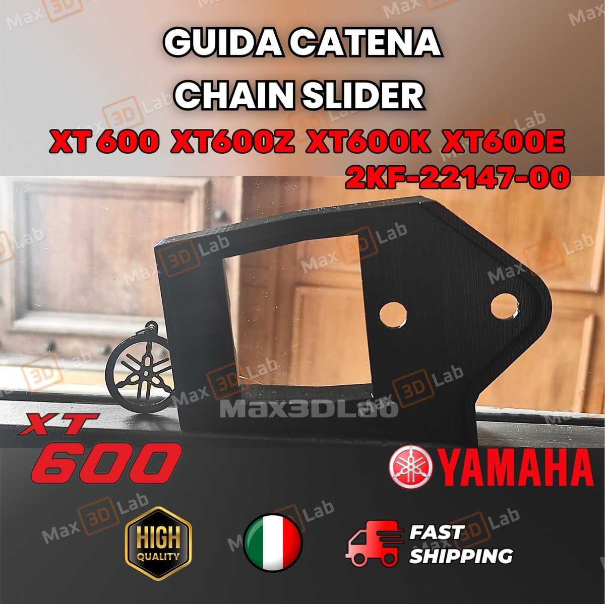 GUIDA CATENA Chain Slider XT 600 XT600K XT600E 2KF-22147-00 OLTRE 200 VENDUTI - Foto 5