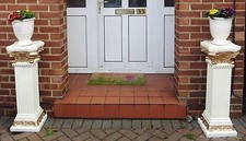 2 x Beautiful Large Pedestal Stands Entrance Wedding Pillars Tall Painted Gold