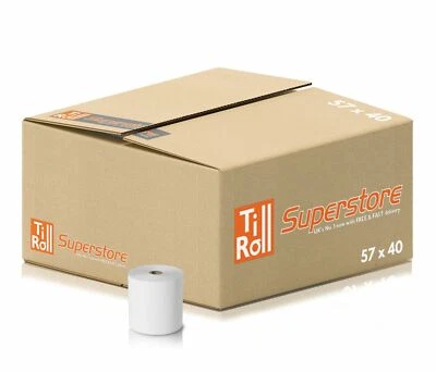 TILL ROLL SUPERSTORE 20 Rolls 57x45mm Thermal Receipt Paper Till Roll | Reduced | Multi Buy Discounts