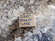 Vintage National Lock Co. Company Desk Drawer/Cabinet Lock With Original Keys