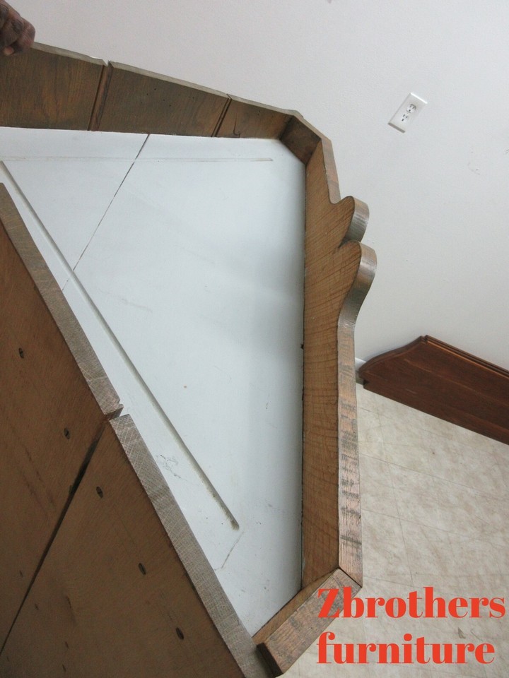 Antique Oak chestnut Hanging Corner Cupboard Display Hutch eBay