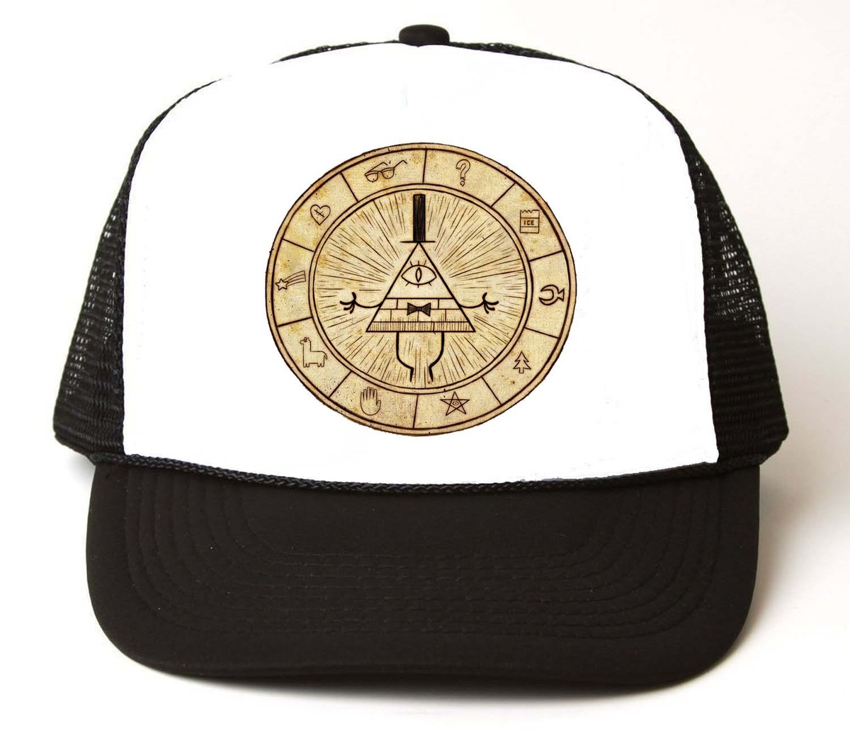 GRAVITY FALLS BILL CIPHER Illuminati Symbol Trucker Cap FREE SHIP