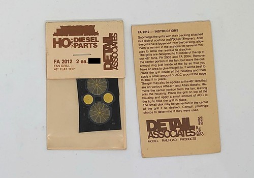 DETAIL ASSOCIATES American HO Scale Detailing Parts - Multi Listing - Picture 99 of 203