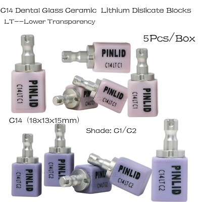 C14 Dental Glass Ceramic LT C Series Lithium Dislicate Block CAD CAM ...