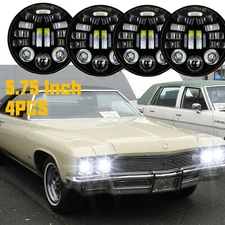 4x 5 3/4 5.75" Round LED Headlights for Buick Centurion   1971