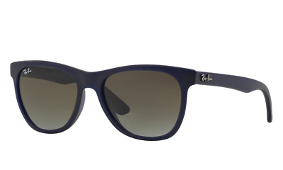 Ray Ban Sunglasses RB4184 895/96 Matte Blue Frame W/ Blue Gradient Grey Lens