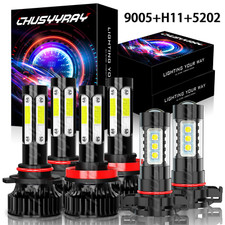 For Jeep Grand Cherokee 2011 2012 2013 Led Headlight Highlow Fog Lights Bulbs