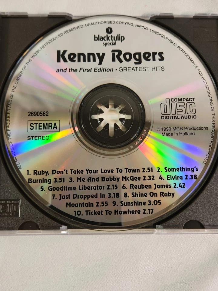 Kenny Rogers and the First Edition CD Greatest Hits RARE Holland Import Version - image 3 of 4