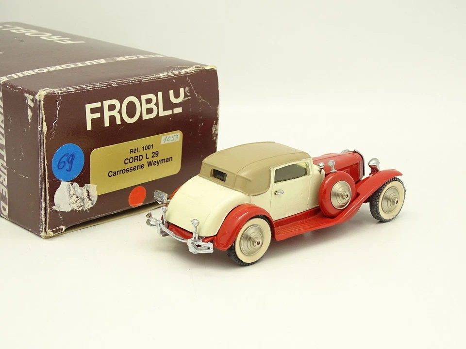 Frobly Models 1/43 - Cord L29 Weyman rouge et Blanche - Photo 2/2