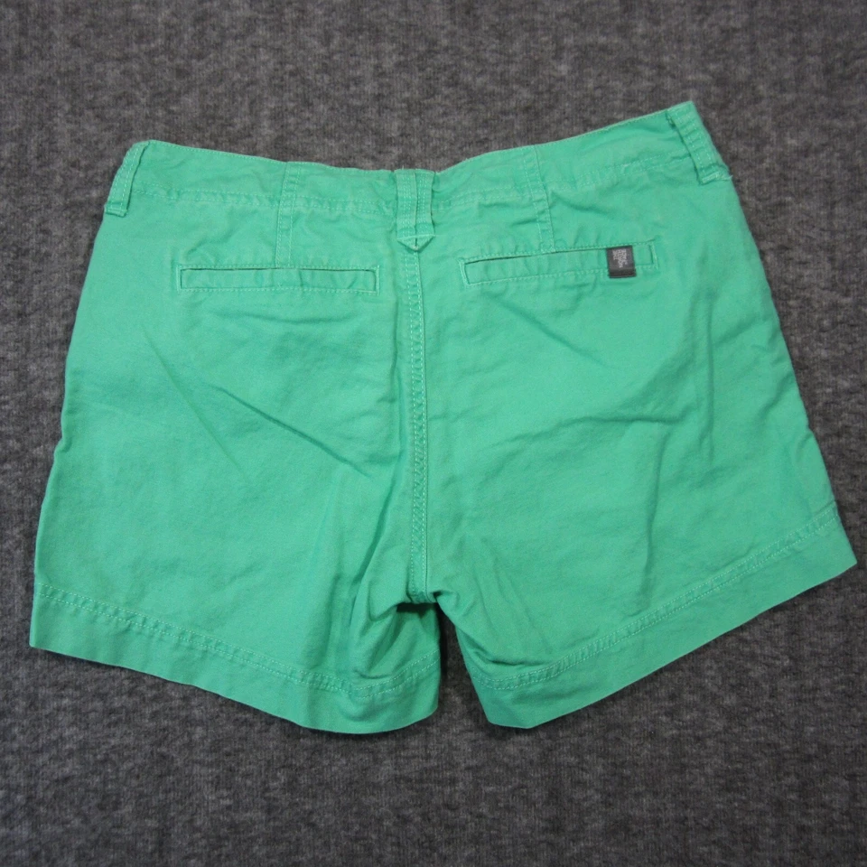 Pantalón Corto North Face Para Mujer 4 Verde Tiro Bajo Mezcla de Lino Viaje Informal Verano Foto 3 de 4