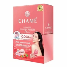 10000mg CHAME' Hydrolyzed Collagen Drink Tripeptide Plus Beauty Skin 0% Fat