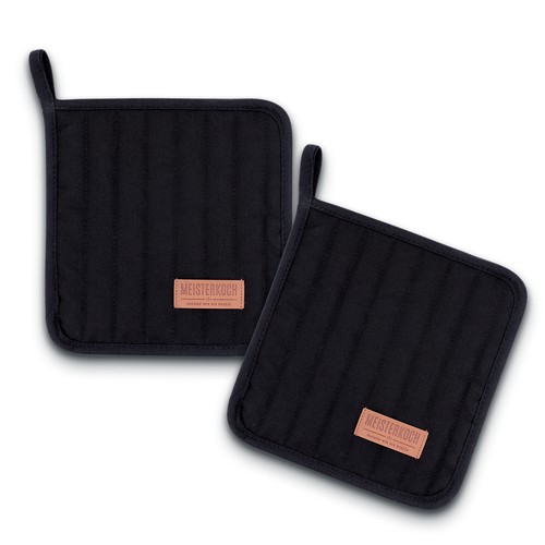 2er Set Topflappen Personalisiert - Lustige Ofenhandschuhe Mit Namen