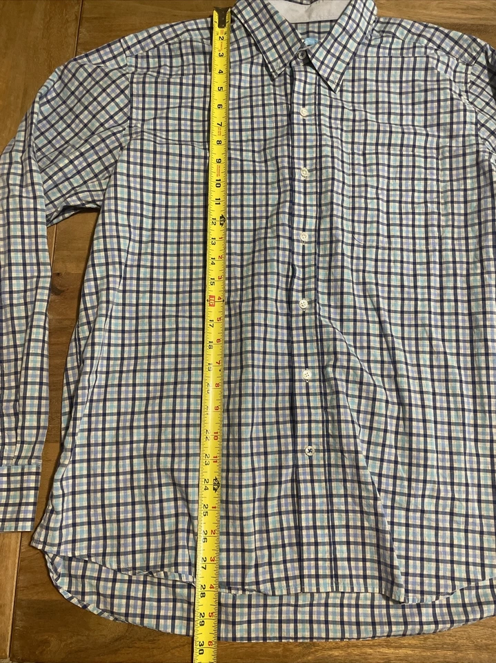 J. McLaughlin Gramercy Modern Fit Shirt Button Up Long Sleeve Plaid Check Men XL - Image 4 of 4