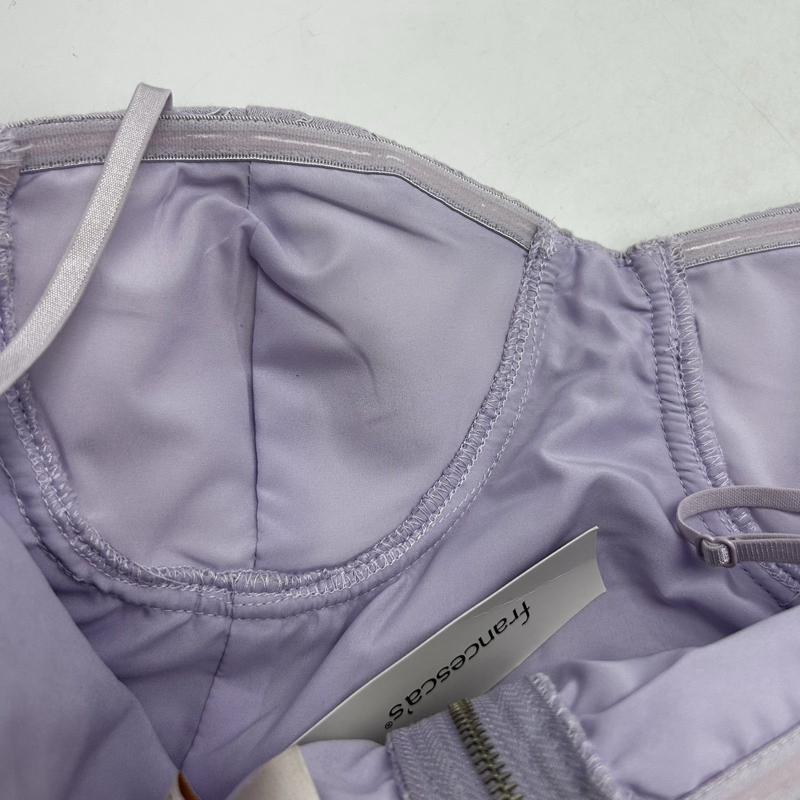 Audrey Parks Womens Top M Medium Purple Lace New Coquette Pin Up Francescas