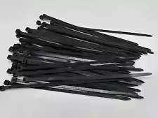 100PCS Heavy Duty Black Cable Ties - 8 Inch Zip Ties for Indoor and Outdoor Use