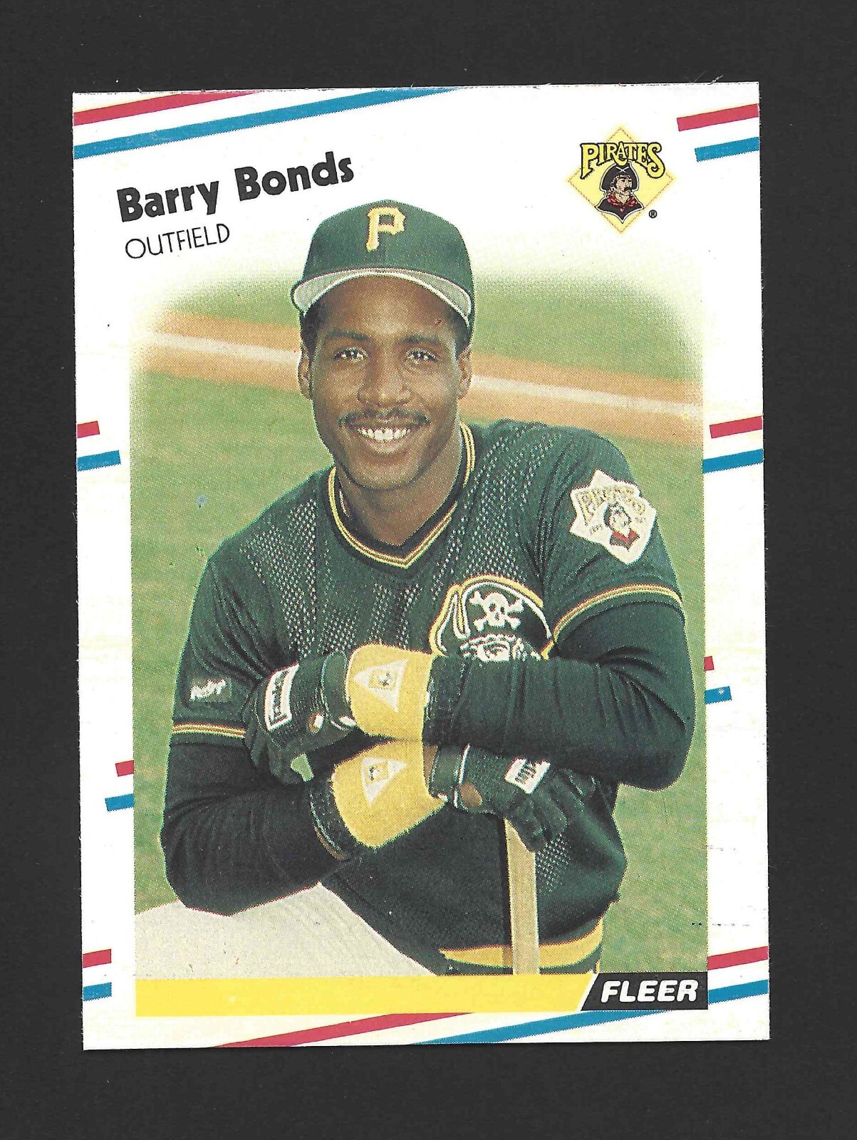 1988 Fleer #322 BARRY BONDS Raw - Pittsburgh Pirates - 2nd Year