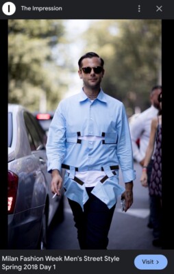 MARNI SHIRT  The Best Street Style from Milan Fashion Week Men's SZ 44