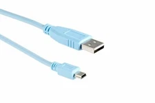 CAB-CONSOLE-USB -  6Ft Baby Blue USB Console Cable for Cisco routers, switches