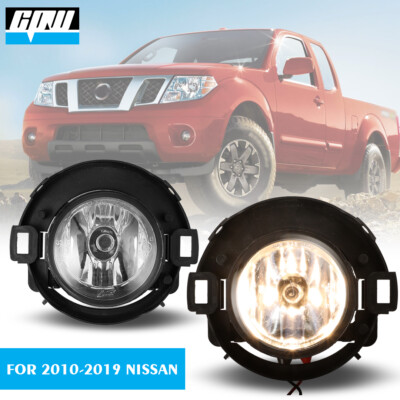 For 10-17 Nissan Frontier Fog Lights 05-15 Nissan Xterra Bumper Clear Lens Pair