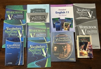 Abeka 11th Grade English Homeschool Curriculum Parent Student Lot