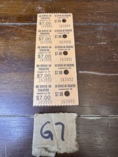 88 Drive-In Theatre Tickets Strip of 5 Commerce City Colorado CO Ephemera