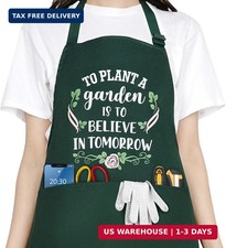 Funny Garden Aprons for Women, Gardening Gifts for Gardeners, Waterproof Kitchen